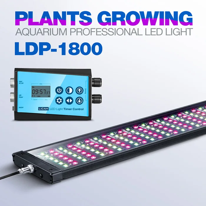 LICAH свежая вода аквариумное растение светодиодный светильник LDP-1800 - Цвет: Standard and Timer