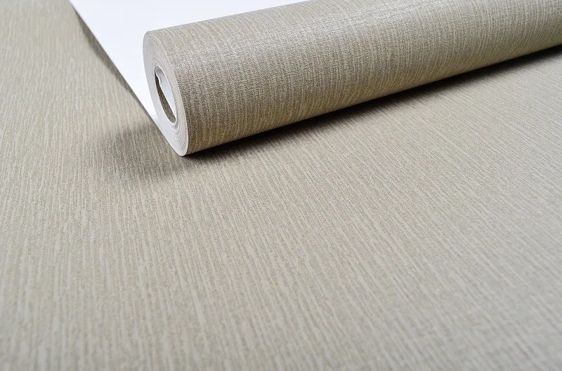 Простая Современная искусственная льняная тканевая настенная бумага нейтральная Вертикальная тканевая настенная бумага для спальни и домашнего декора, бежевый, серый