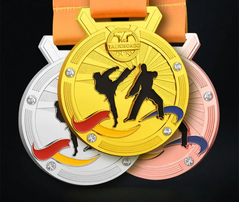 Высокое качество! Медаль тхэквондо сувенир Единоборства металлический конкурс медаль