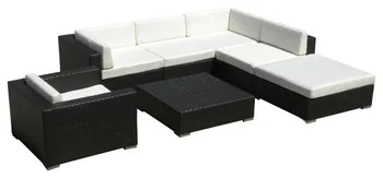 

Outdoor Sofa Sectional All Weather Wicker 7 Piece Resin Couch Set