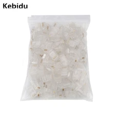 100 шт. RJ45 RJ-45 CAT5 CAT6 модульный разъем 8P8C сетевой разъем Ethernet 8 контактов Lan Сетевой кабель головки