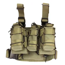 ROCOTACTICAL Tactical Drop Leg Rig со съемным двойным подсумок Mag& 1 одиночный подсумок Mag