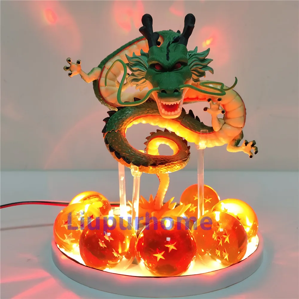 Dragon Ball Shenron DIY ночник светодиодный набор игрушек Кристальный Дракон шар супер Z GT Shenlong креативная настольная лампа подарок для детской модели