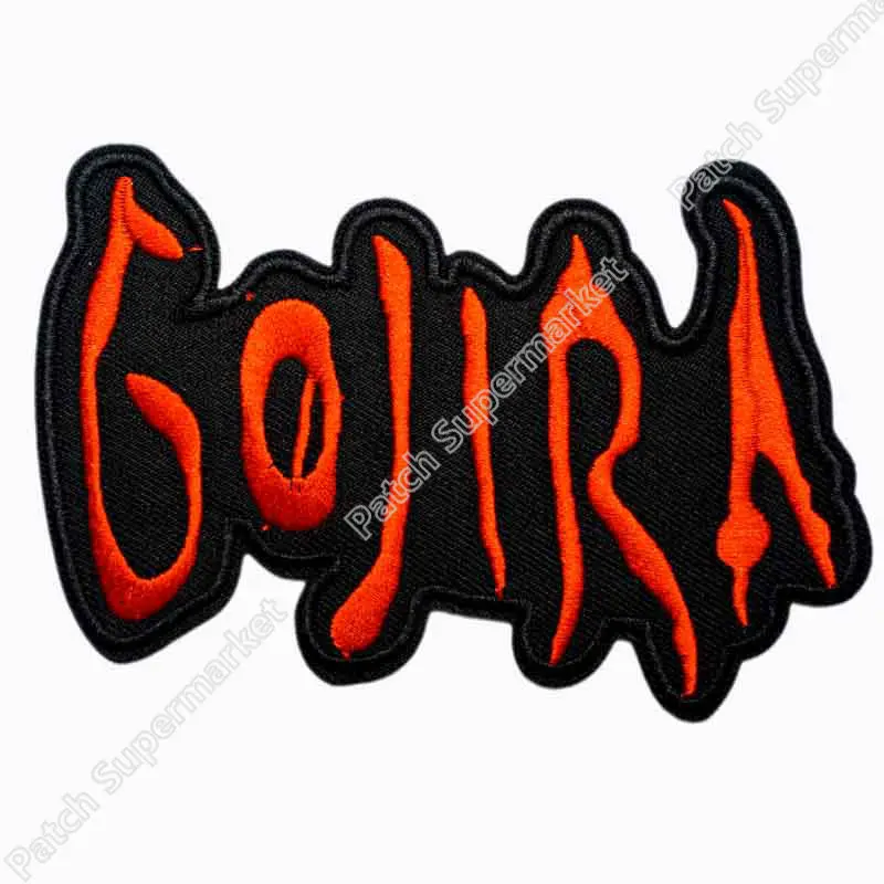 

4.4" GOJIRA Rockabilly Music Band LOGO Embroidered NEW IRON ON and SEW ON Patch Heavy Metal Custom design patch