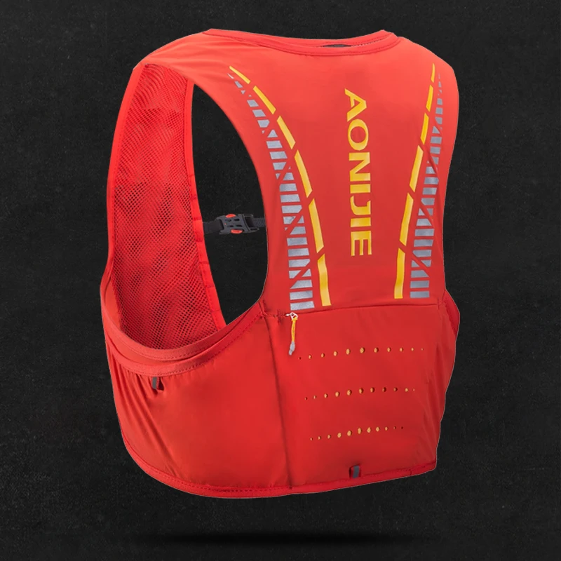AONIJIE Paquete de hidratación mochila chaleco arnés agua de la vejiga senderismo Camping corriendo maratón carrera escalando 5L - 3