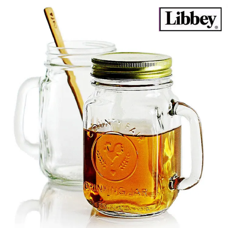 Libbey juice glass Rooster Cup Rooster mugs canned cups with cover