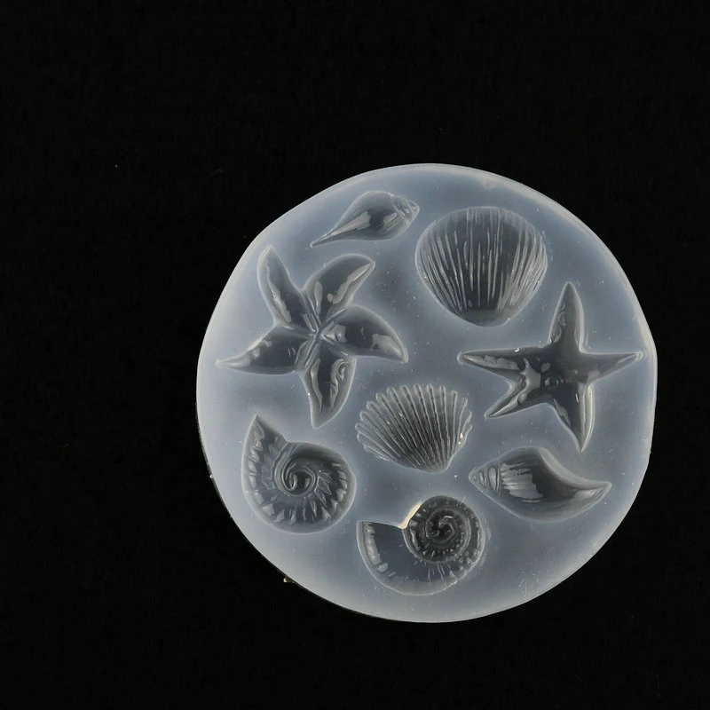 

1pcs=8 style Starfish shell snails Scrapbooking Silicone Mould DIY Resin Decorative Craft Jewelry Making Mold epoxy resin molds