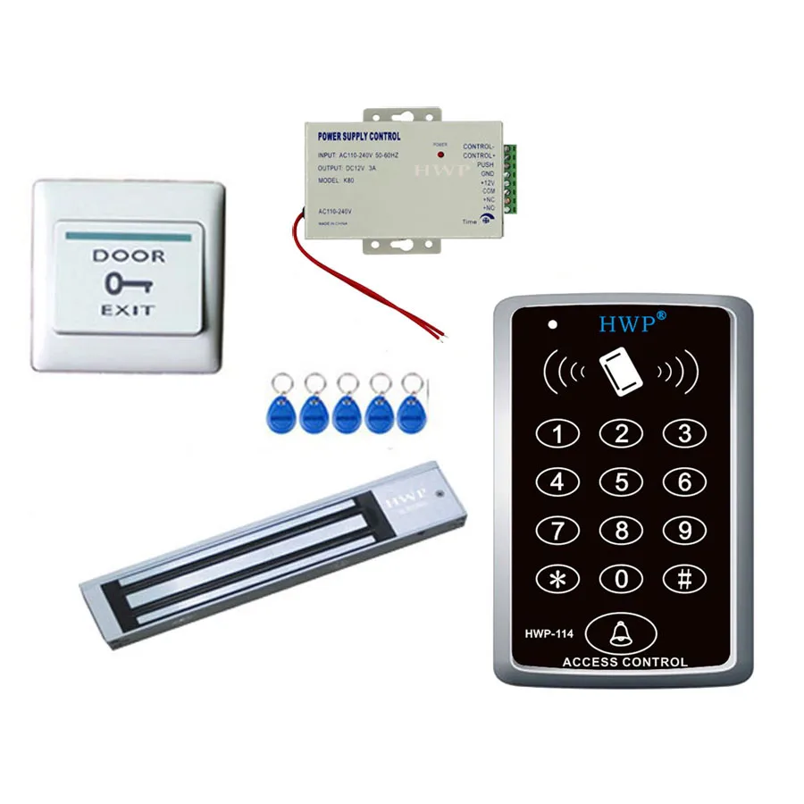 400 LBs Kit Electric Door Lock Magnetic Access Control ID Card Password System 