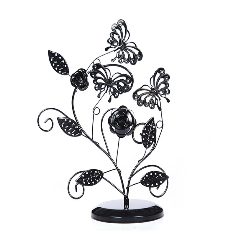 

Metal Multifunctional Jewelry Holding Display Bracelet Holder Necklace Rack Earrings Showcase Display Stand Organizer Euro Style