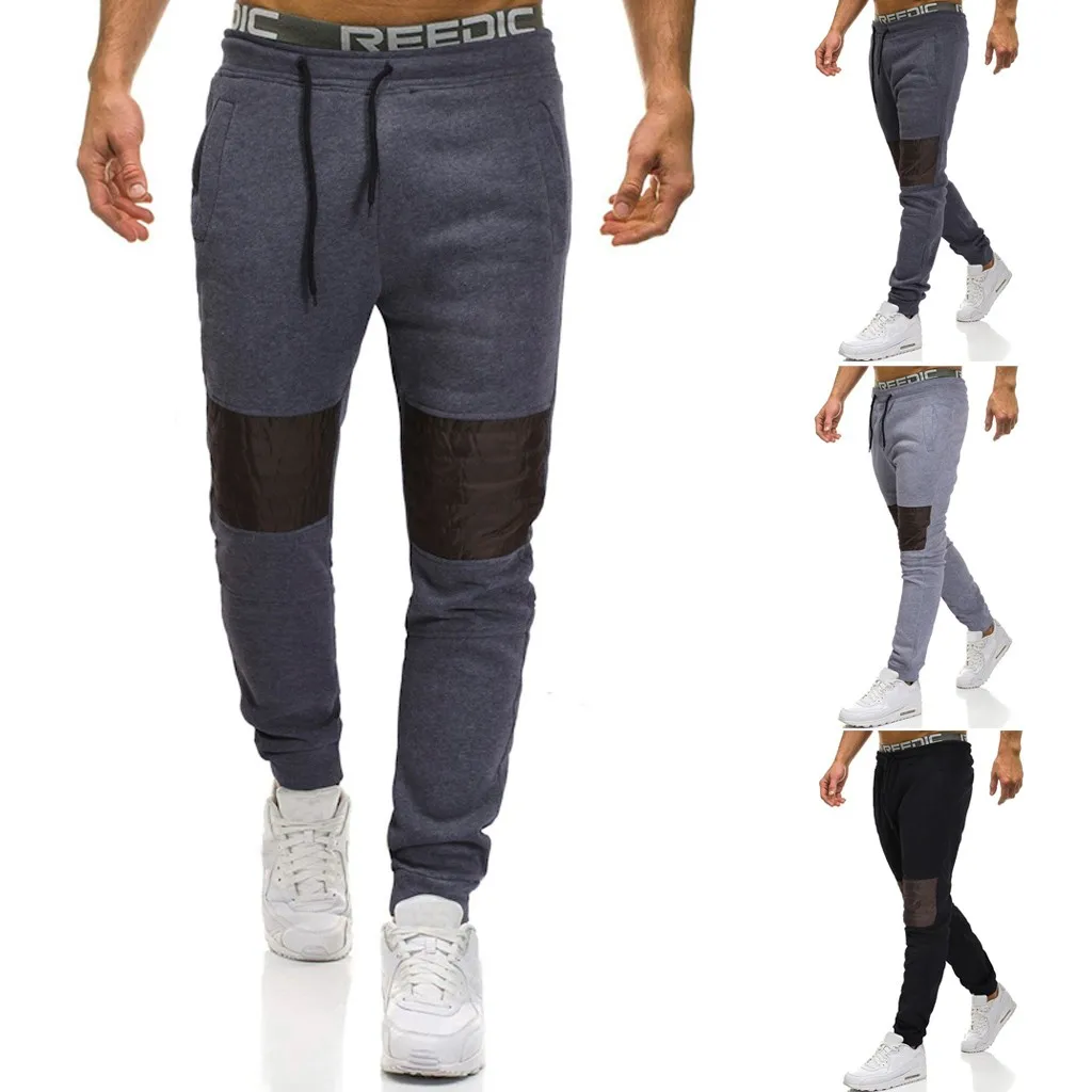 Пот брюки для девочек для мужчин повседневные штаны 2019 уличная повседневные узкие брюки лоскутное Спецодежда с карманами Спорт работы