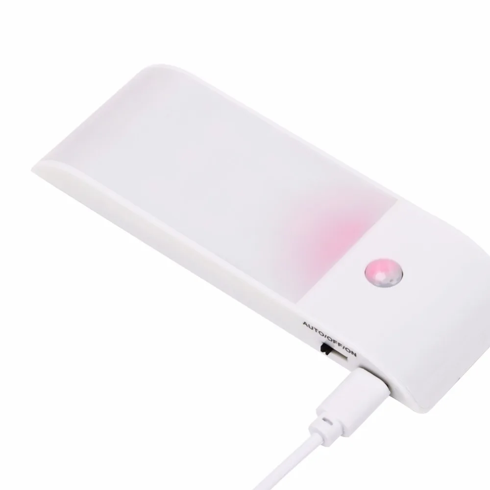 Светодиодный светильник SMD с датчиком движения перезаряжаемый через USB под
