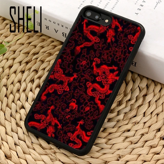 SHELI китайский дракон Дизайн чехол для телефона iPhone 5 6 6s 7 8 plus 11 pro X XR XS max Samsung S6 S7 edge S8