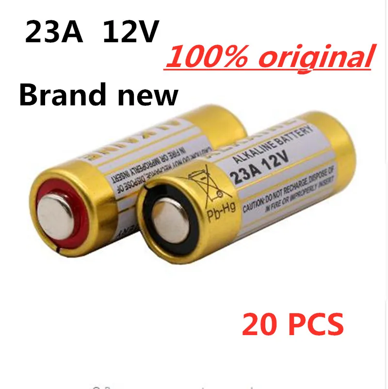 

20PCS 12 V 23A 12 12 V 23A bateria Alcalina da bateria 21/23 V A23 E23A MN21 RC controle remoto bateria do controlador RC Parte