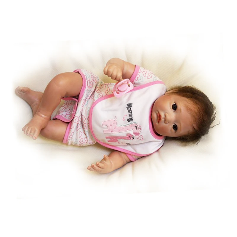 

Curved Limbs Dolls with Clothes 20'' Soft Silicone Reborn Doll Baby Stuff For Children Fashion Birthday Gifts Bonecas Newborn