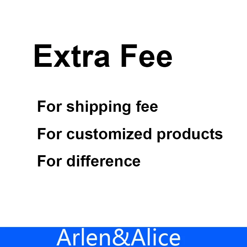 

For Extra shipping fee customized products difference