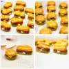 8Pcs Mini Simulation Food For Doll Kids Kitchen Toys Dollhouse Miniatures Classic Toy Hamburger TOY 6