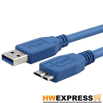 

HWEXPRESS Hot 90 CM SuperSpeed USB 3.0 Cable, Type A to Type B Micro,Blue
