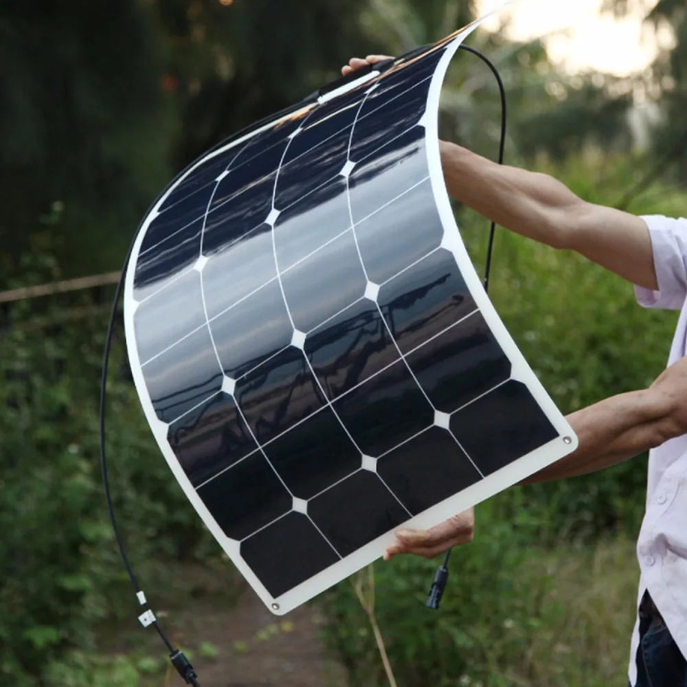 Количество солнечных элементов. Гибкая Солнечная панель 100w. Солнечная панель 100w one Sun. Солнечный модуль Солар. Гибкий монокристаллический Солнечный элемент.