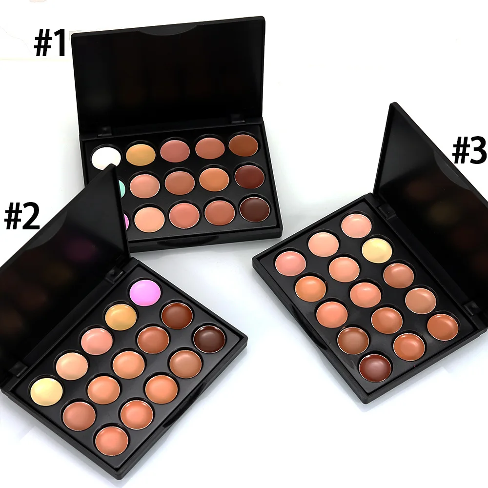 

MIni 15 colors Face Concealer palette camouflage cream Contour palette makeup professional corrective maquiagem