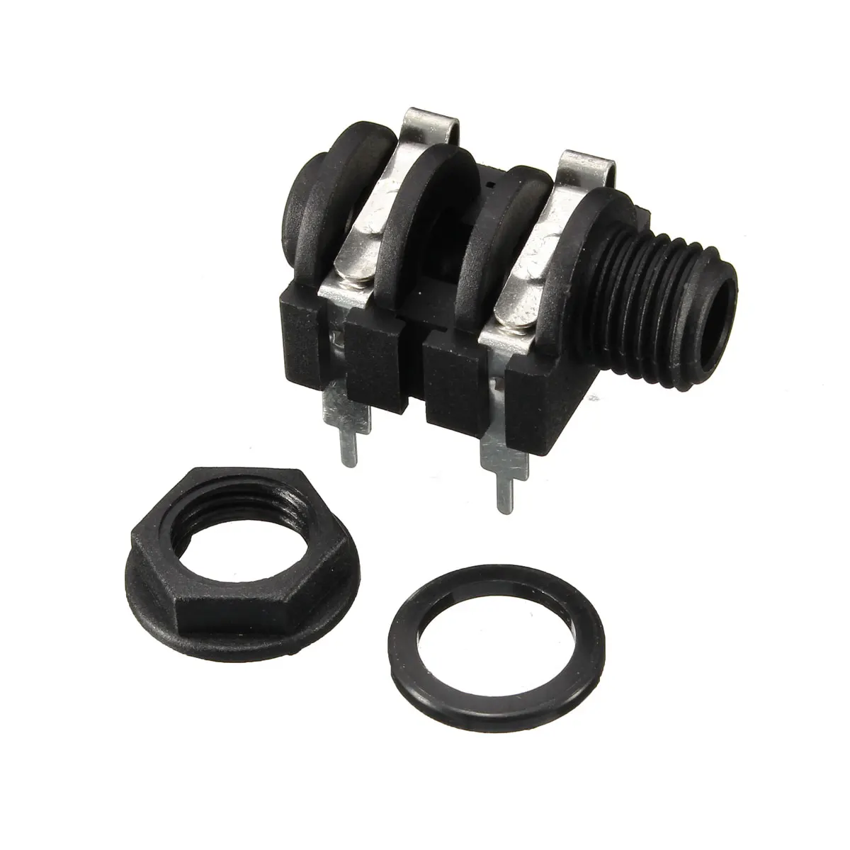 

QTX 6.35mm 1/4 Inch Chassis for Jack PCB Mountable Stereo & Mono Switched Versions With nut PCB Panel Mount Chassis