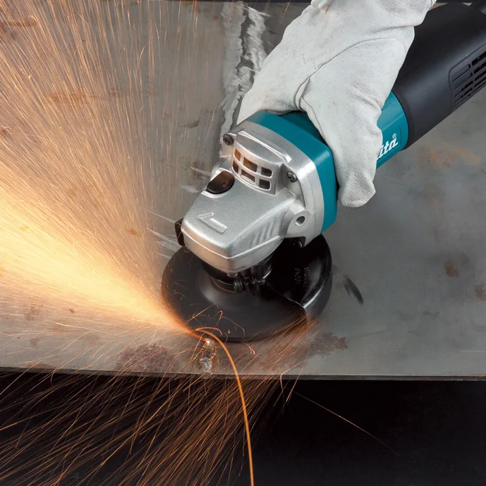 Япония Makita 9553HB угловая шлифовальная машина 100 мм полированная металлом резка 9553 HBG угловая шлифовальная машина 710 Вт коробка передач утолщенная, повышенная долговечность