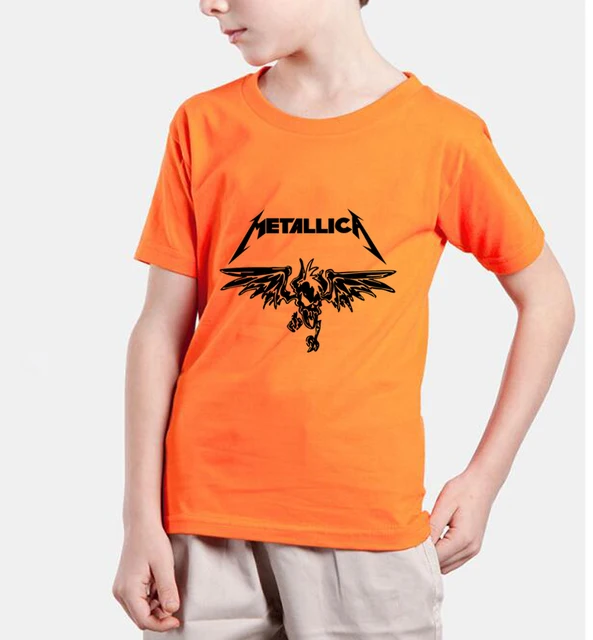 Buy Classic Heavy Metal Metallica Rock t shirts kids tops 2018 new fashion tops