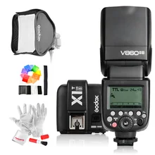 Godox v860iic/v860iin/v860iis + x1t-c/x1t-n/x1t-s HSS 1/8000 s GN60 TTL flash speedlite 2.4 г Трансмиссия + Godox Софтбоксы + фильтр