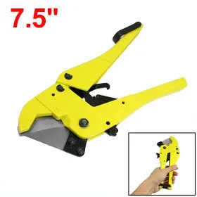 

Manual Tool Yellow Handle Ratchet PVC Plastic Pipe Cutter 7.5