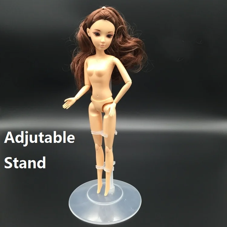 

Newest Plastic Transparents large range Adjutable Stand for Barbie dolls stand Display Holder For Monster High Dolls unisex