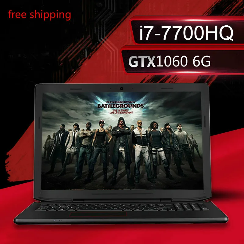 Энц N36 15 6 дюймов Intel Core I7-7700HQ Процессор игровых ноутбуков NVIDIA компьютера GTX1060 г 4G RAM