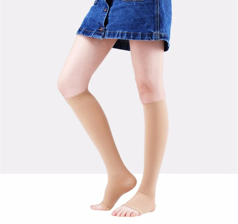 Cofoe 1 пара мужские женские медицинские компрессионные носки 23-32мм рт. Ст. Уровень давления 2 варикозные вены носки компрессионные носки до бедер