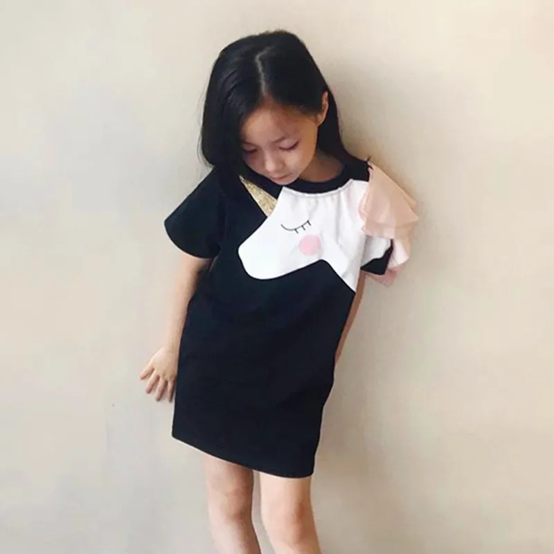 Family-Matching-Clothes-Mother-Daughter-Dresses-Matches-Unicorn-Dress-T-shirt-for-Mom-Mommy-Me-3D (1)
