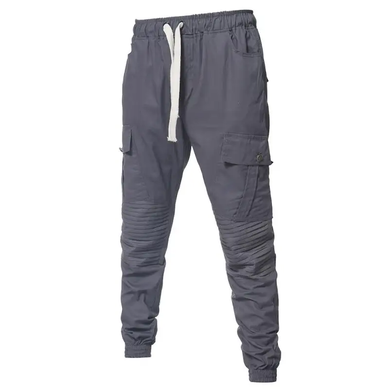 Мужские брюки Модные мужские камуфляжные ремни повседневные свободные спортивные брюки с полосой сбоку july22