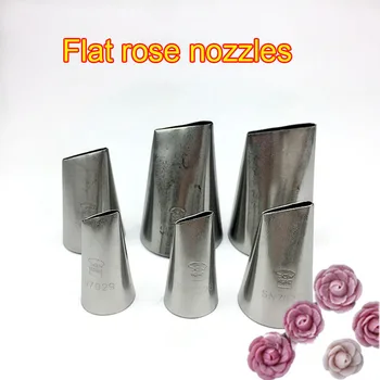 

Nozzles Pastry, Piping Tips, Flat Rose Nozzle, Nozzles for Cakes, Russian Nozzles, Cake Decorating, Cake Pop,baking Accessories