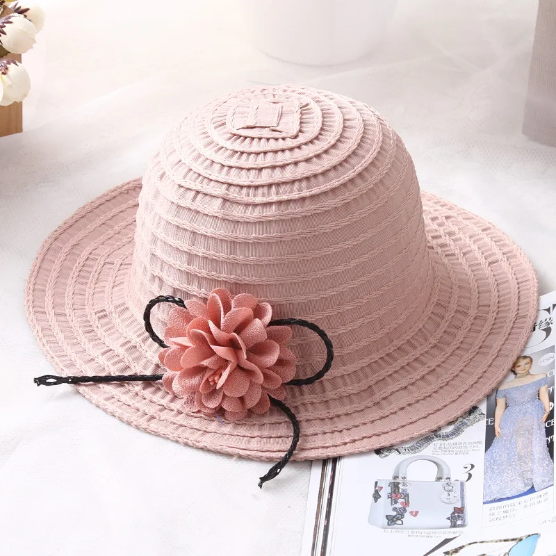 Для женщин солнечные шляпы для дам летние полосатые капюшон Кепки козырек складной Рыбацкая шляпа способа цветка sun hat Женская шапка складной