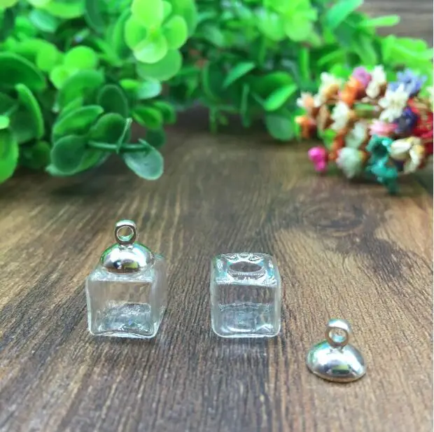 10 8mm silver cap