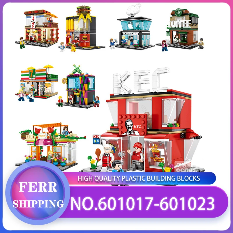 

SENBAO Building Block Mini Street View City Series Assemble Building Block Children's Intelligence Legoing With Compatible Toys