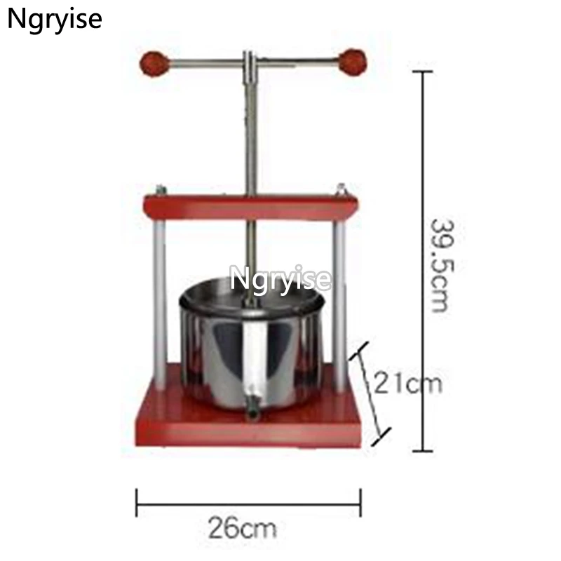 Ngryise-97 3L полный набор виноградного вина пресс er соковыжималка для дома малого бизнеса нержавеющая сталь пресс пластины ProQgf Prodgf