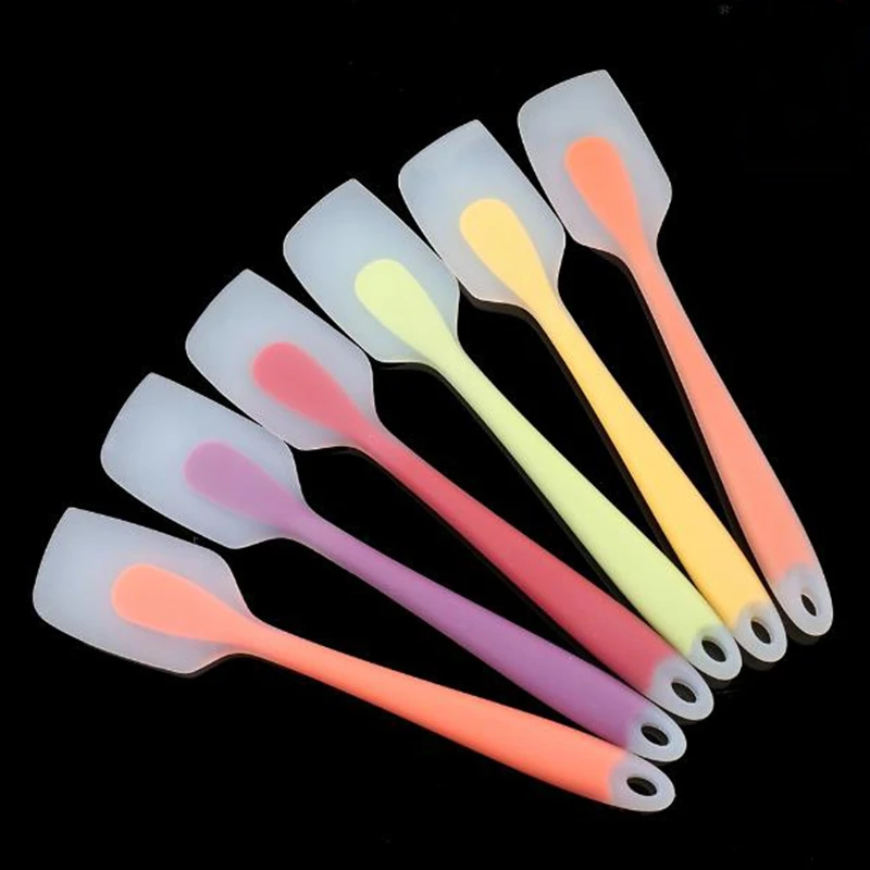 FOOD-GRADE-Translucent-Silicone-One-Multi-function-Cream-Scraper-Stir-spatula-shovel-Dessert-cake-baking-Kitchen