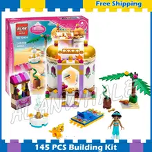 145 pcs Bonito Série Princesa Jasmine’s Exótico Palácio 10434 Modelo de Blocos De Tijolos De Construção Amigos Montar Brinquedos Compatível Com lego