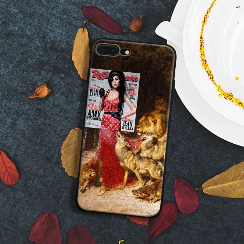 

Any winehouse painting Collages fun Art Tpu Soft Silicone Phone Case Cover Shell For Apple IPhone 5 5s SE 6 6s 7 8 Plus X 10