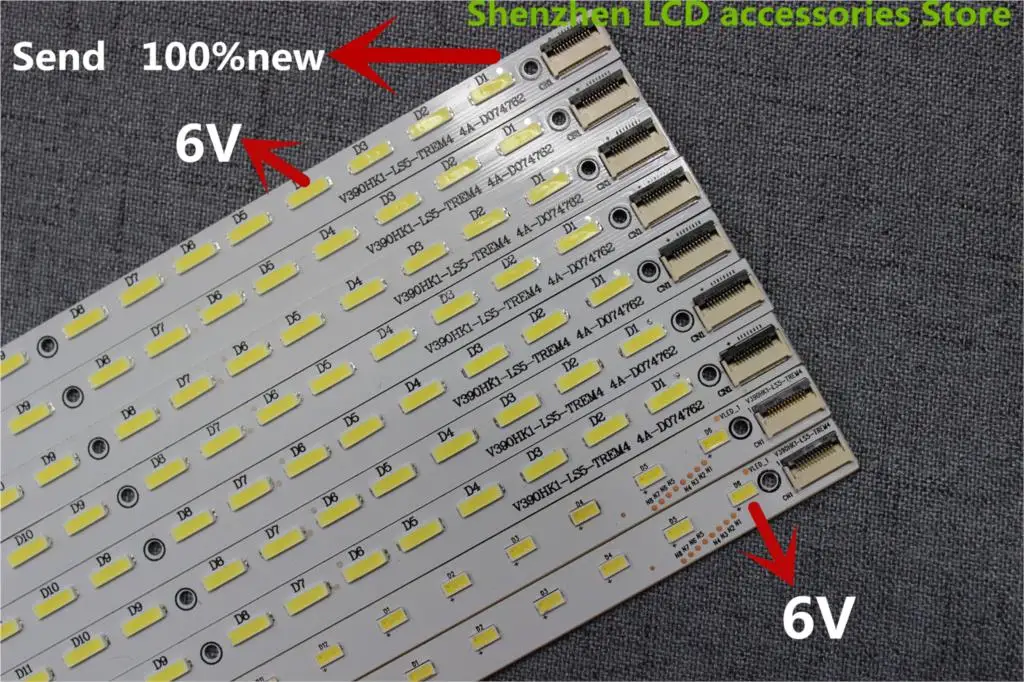 

New 1 Piece LE39A700K 4A-D069457 V390HK1-LS5 V390HJ1-LE1 LED backlightb bar V390HK1-LS5-TREM4 495MM 48LED