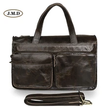 Augus известный бренд натуральная кожа кофе классический дизайн 17 ''сумка для компьютера сумка на плечо бизнес портфель сумка 7138Q