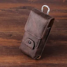 Cell Phone Leather Case Waist Packs Belt Clip Pock