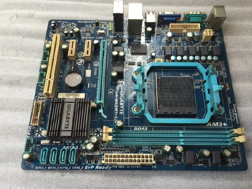 Free shipping 100%original desktop motherboard for gigabyte GA-M68MT-S2P DDR3 Fully integrated / AM3 + / FX set a small plate 100% new desktop motherboard 945gc f fully integrated network support core celeron 775 pin motherboard ddr2 free shipping
