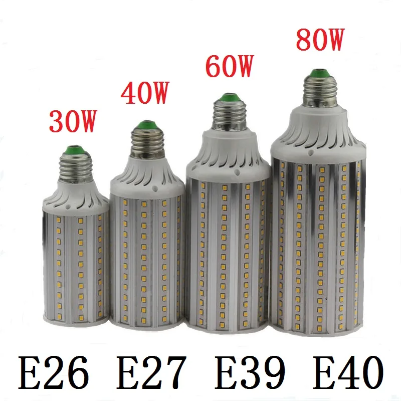2 шт./лот E39 кукурузный свет E26 E27 SMD2835 30 Вт 40 60 80 лампы светодиодные E40 led bomblias