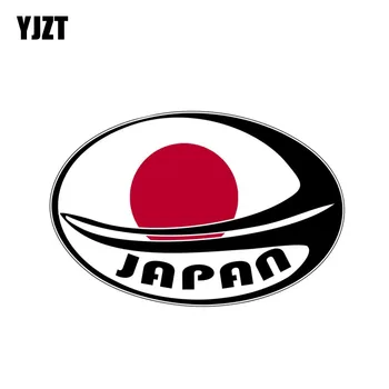 

YJZT 14.8CM*9.7CM Rugby Sport Car Flag Ball JDM Stickers Decal Japan PVC 6-0291