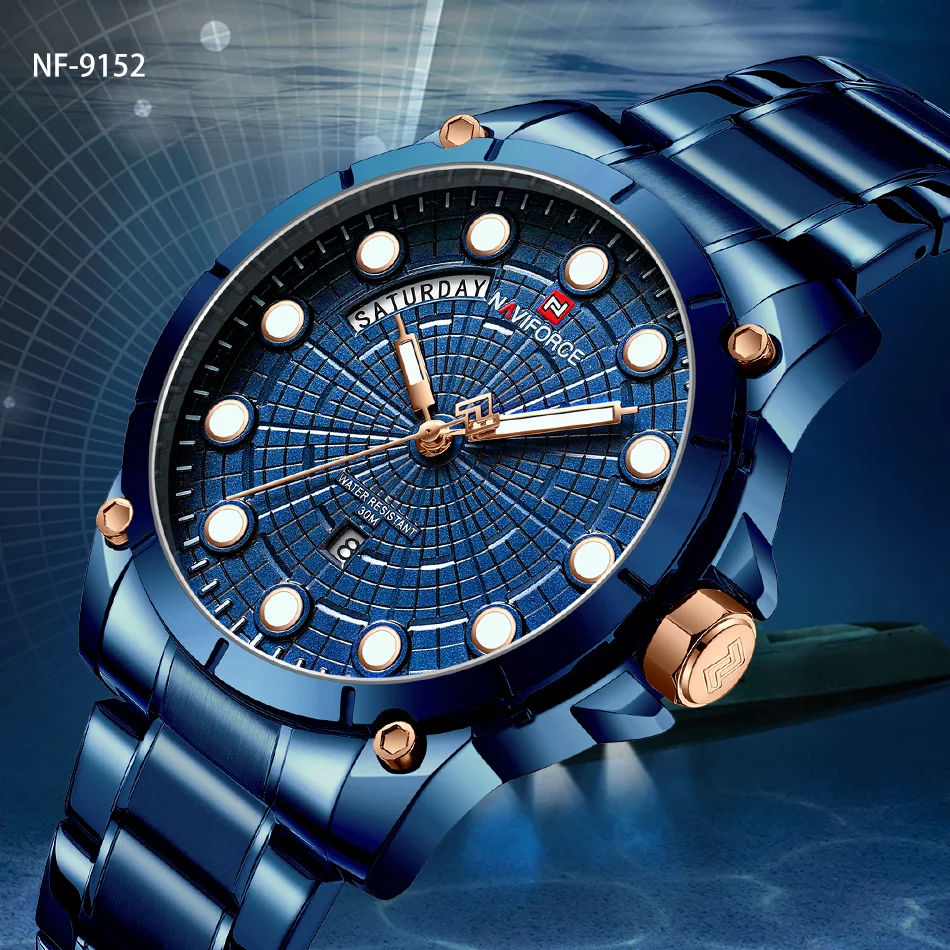 NAVIFORCE Relojes часы для мужчин модные спортивные кварцевые мужские часы, наручные часы лучший бренд класса люкс бизнес водонепроница Relogio Masculino