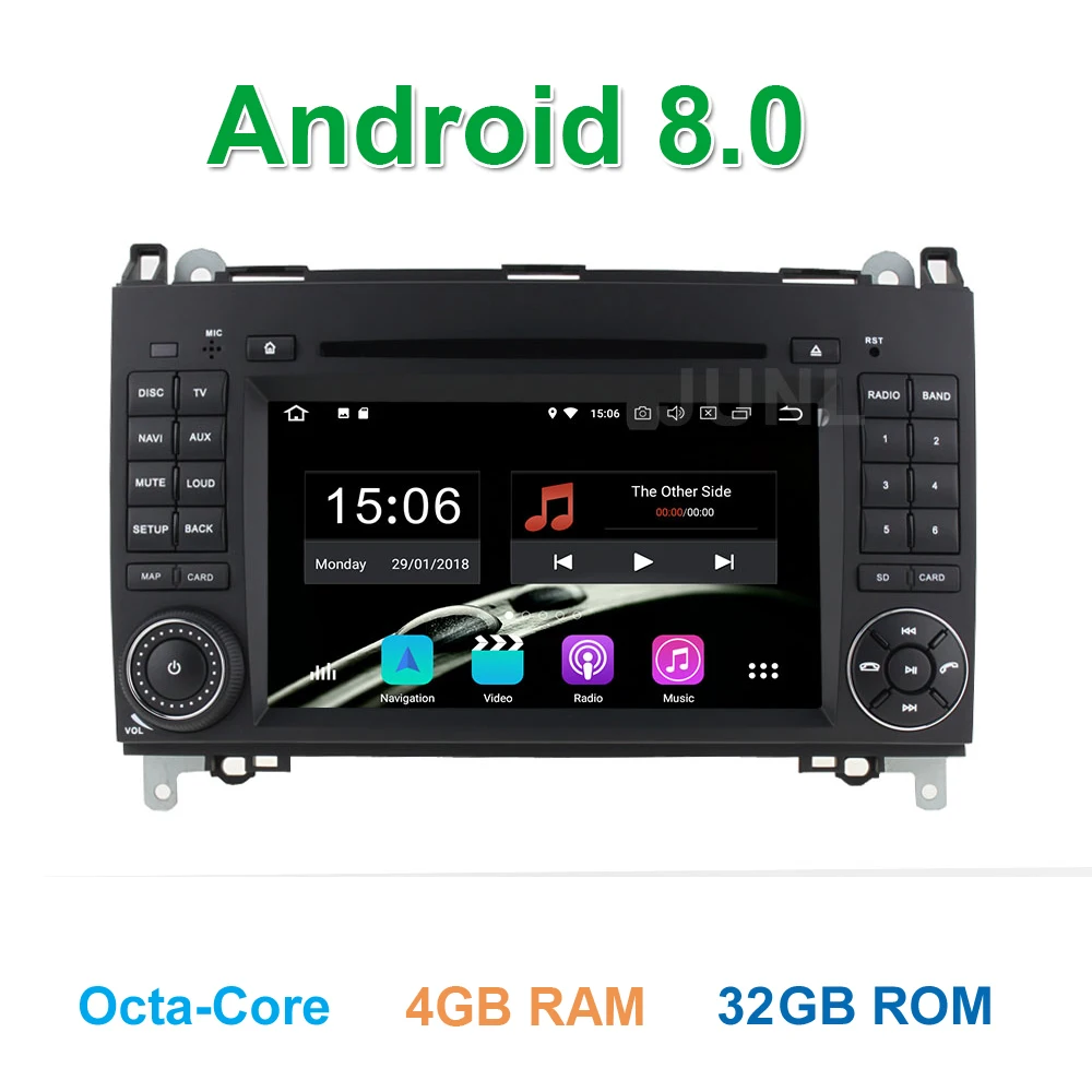

Android 8.0 Car DVD Player Radio for Mercedes/Benz B200 B170 W245 W169 W209 Viano Vito VW Crafter with wifi BT GPS