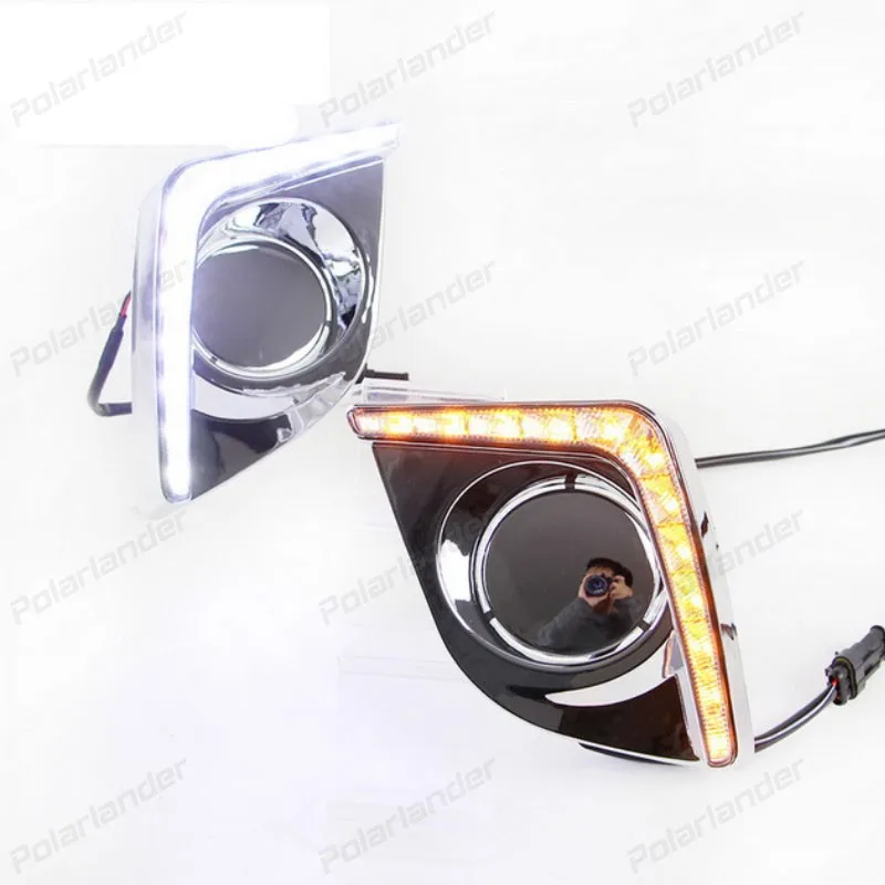 

daytime running light car styling For T/oyota L/evin 2014-2015 LED DRL High brightness guide DRL led fog lamps